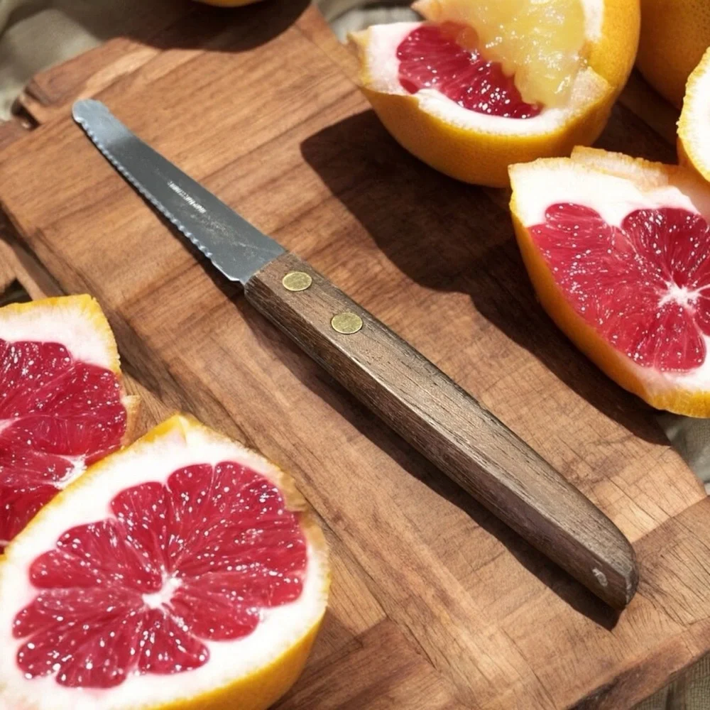 Vintage Geneva Forge stainless steel grapefruit knife.